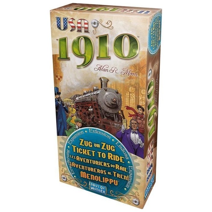 LES AVENTURIERS DU RAIL Extension USA 1910 - Jeu de société de Strat