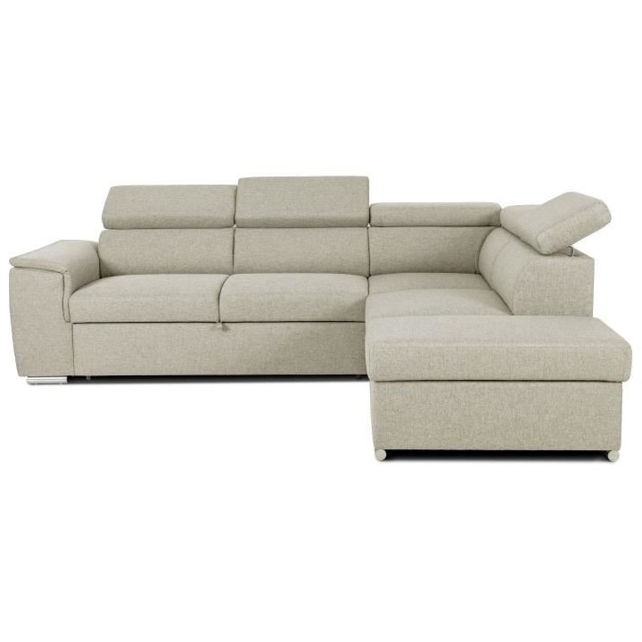 Canapé d'angle convertible réversible avec coffre - 5 places - DAYTO