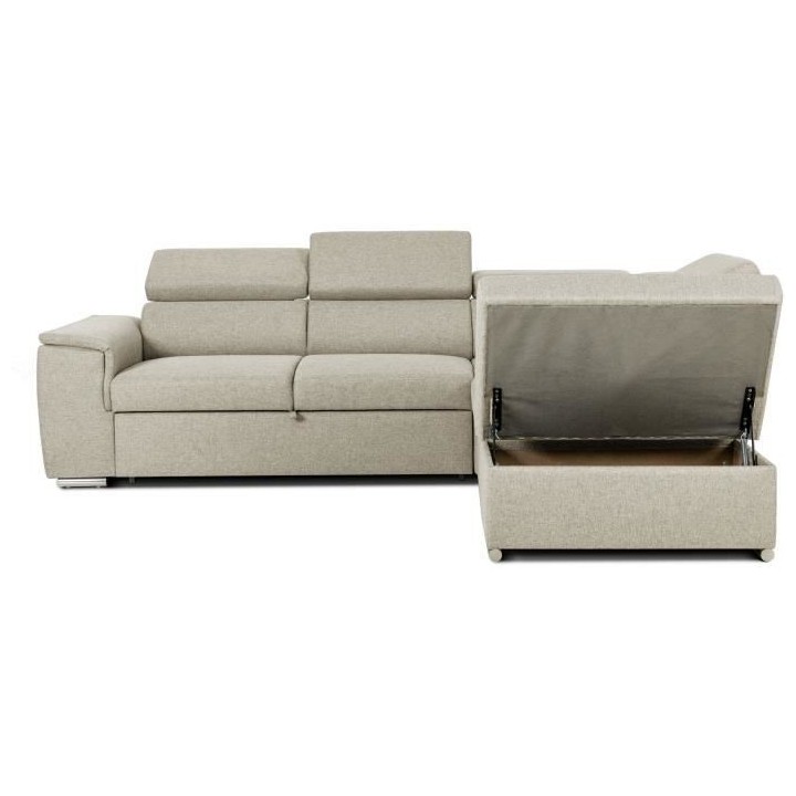 Canapé d'angle convertible réversible avec coffre - 5 places - DAYTO