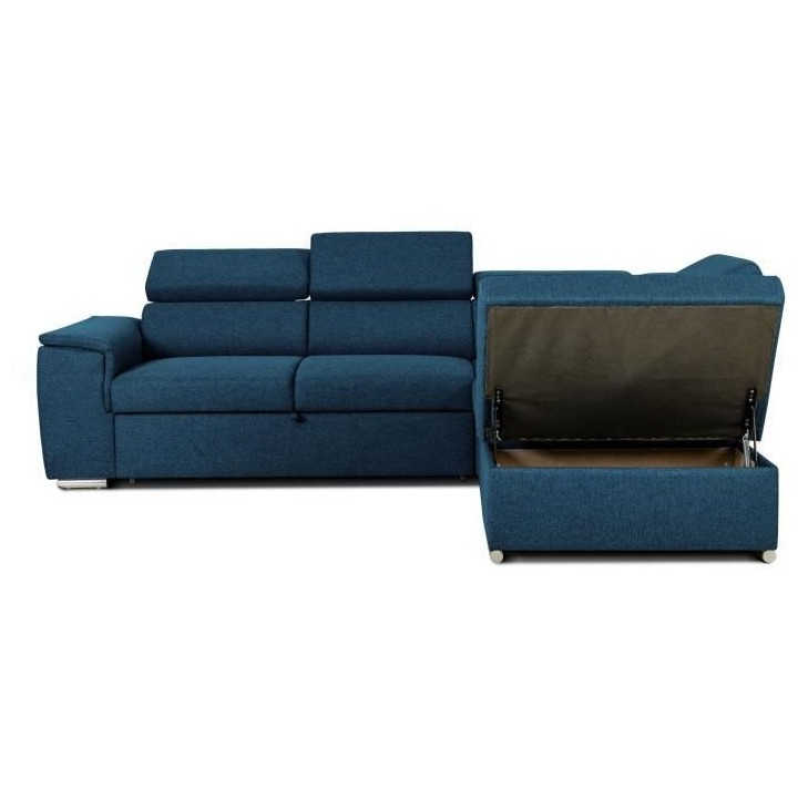 Canapé d'angle convertible réversible avec coffre - 5 places - DAYTO