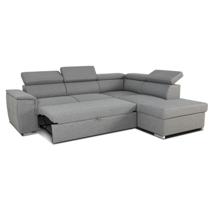 Canapé d'angle convertible réversible avec coffre - 5 places - DAYTO