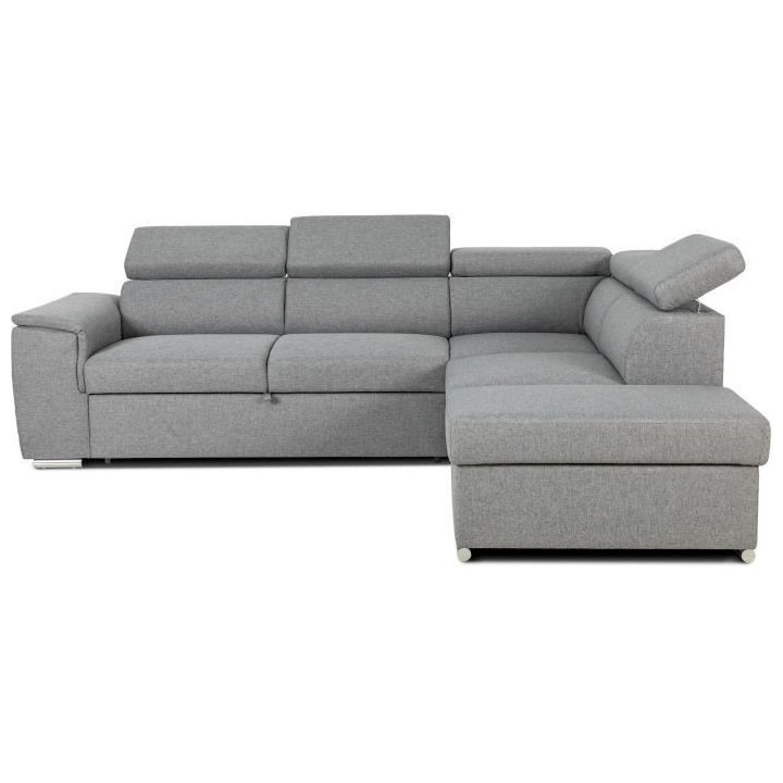 Canapé d'angle convertible réversible avec coffre - 5 places - DAYTO