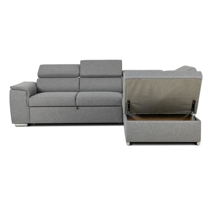 Canapé d'angle convertible réversible avec coffre - 5 places - DAYTO