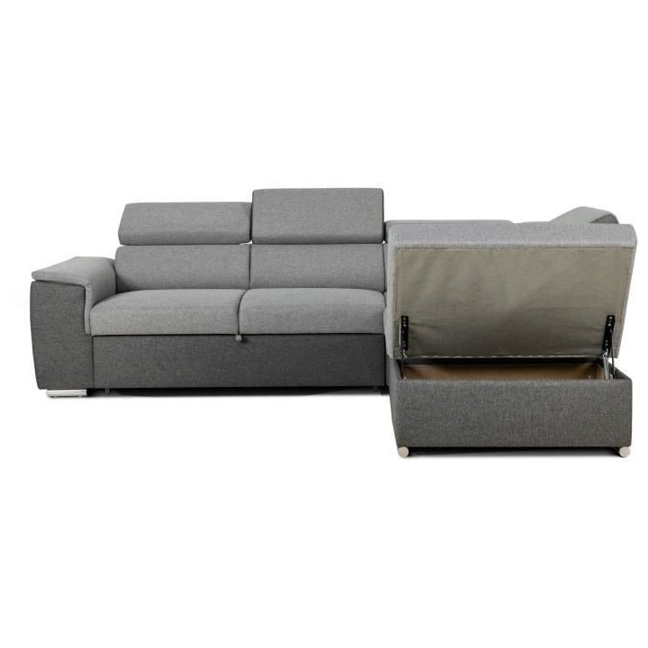 Canapé d'angle convertible réversible avec coffre - 5 places - DAYTO