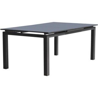 Table de jardin rectangulaire extensible - Gris anthracite - Aluminium