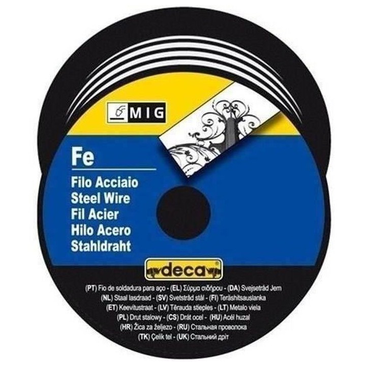 Bobine fil acier pour soudure MIG/MAG DECA - Ø fil 0,6 mm - 0,7 kg