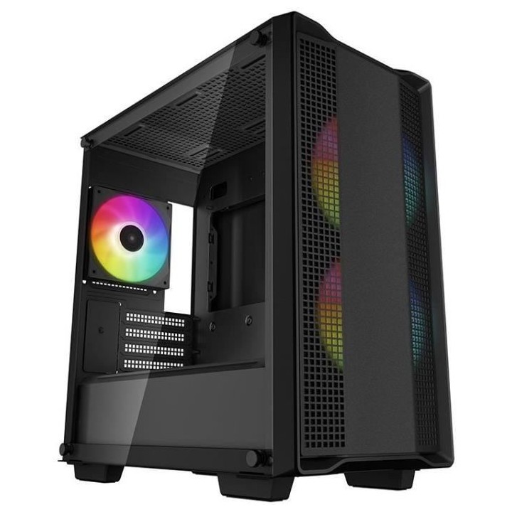 Boîtier PC - DEEPCOOL - CC360 A-RGB (Noir) - Mini tour - Format Micro