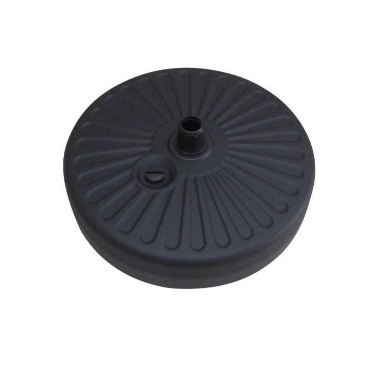 Pied de parasol a lester en plastique - Noir