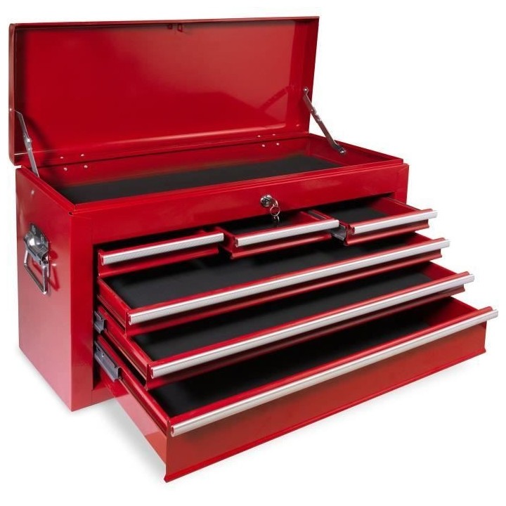 Coffre a outils DEFPRO 6 tiroirs avec trappe