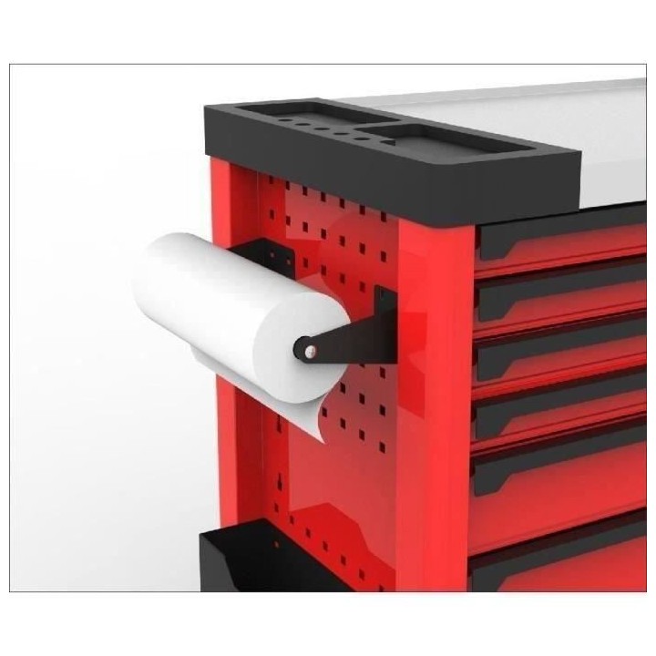 Servante d'atelier - Pleine (166outils) - 7 tiroirs - DEFPRO - Acier -