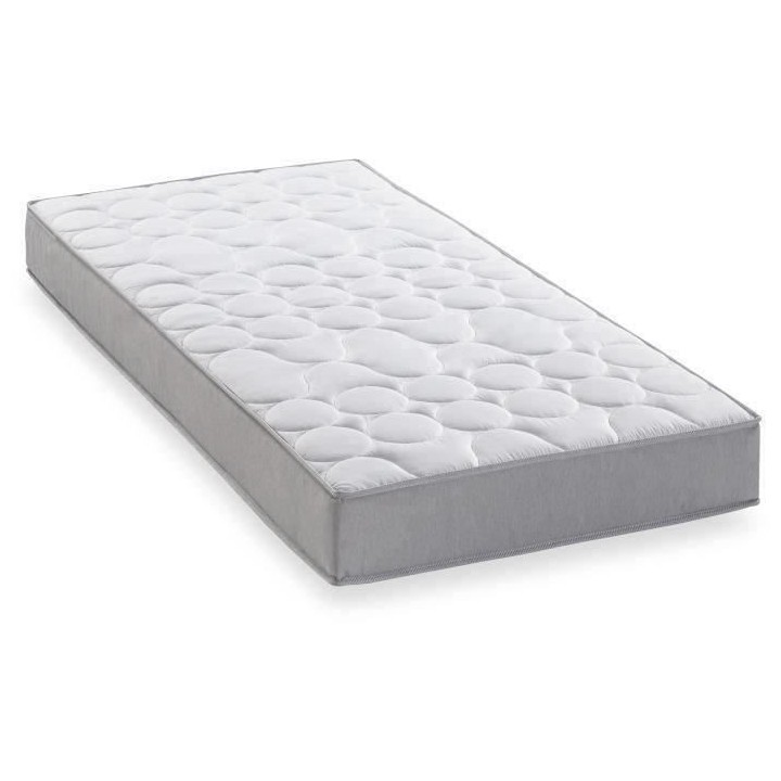 Matelas 90x190 cm - 330 Ressorts ensachés - 5 zones de confort - 19 c