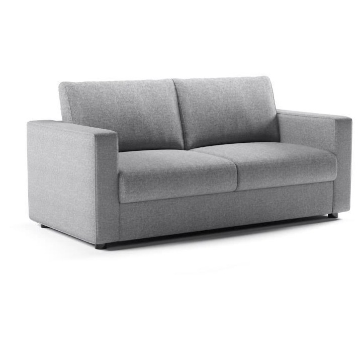 Canapé 3 places - Delta - Tissu Malmo 83 Gris Clair - Convertible sem