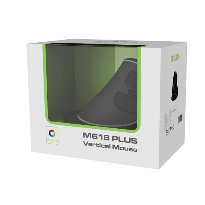 SOURIS FILAIRE DELUX M618 PLUS VERSION RGB 4000 dpi.