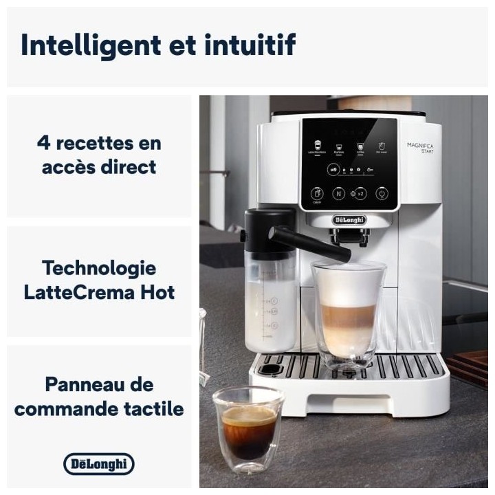 Machine expresso broyeur DELONGHI Magnifica Start ECAM220.61.W - Blanc