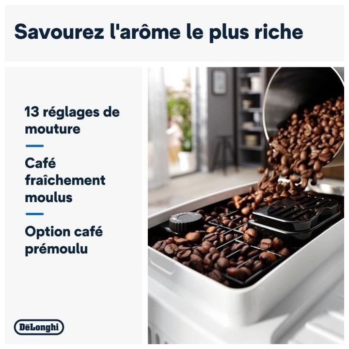 Machine expresso broyeur DELONGHI Magnifica Start ECAM220.61.W - Blanc