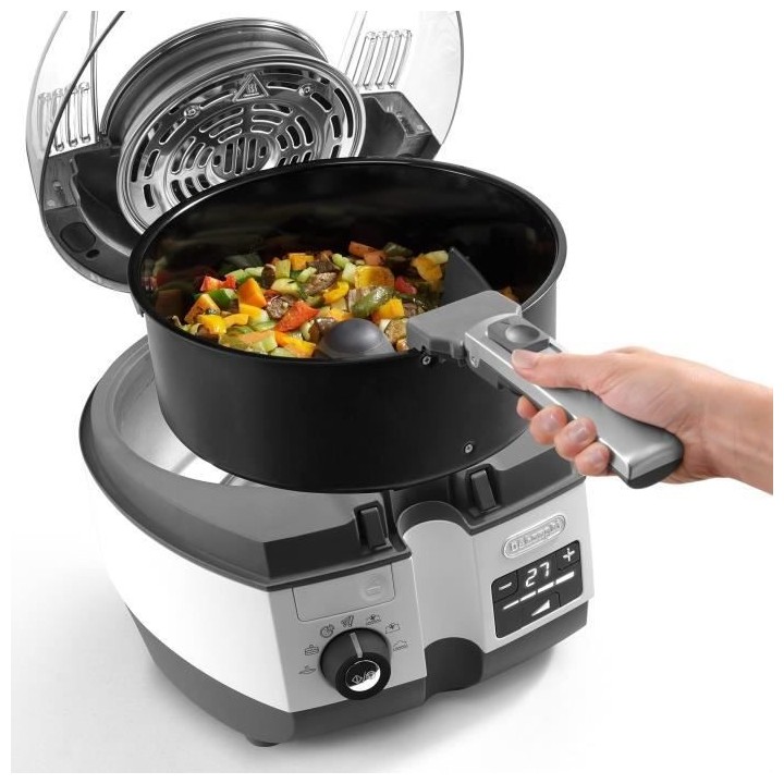 DELONGHI FH1396/1 Friteuse sans huile MultiFry - Blanc/Noir
