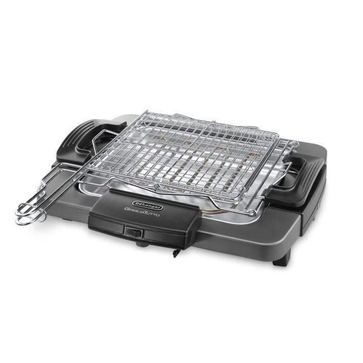Barbecue électrique DELONGHI BQ60.X - Double grille - 1 900 W - Plate