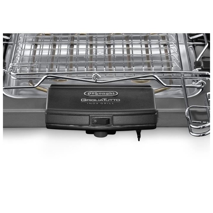 Barbecue électrique DELONGHI BQ60.X - Double grille - 1 900 W - Plate