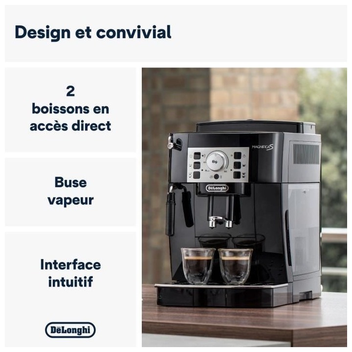 Expresso avec broyeur Delonghi MAGNIFICA S ECAM22.140.B NOIR