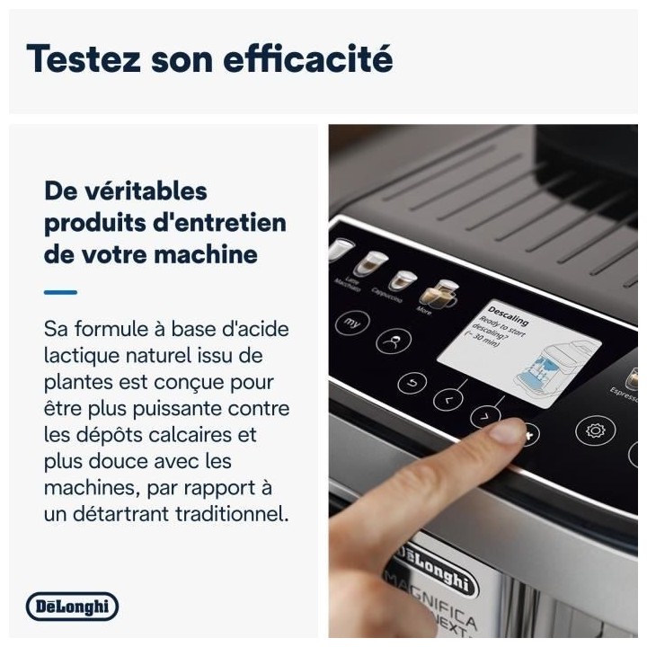 DELONGHI DLS C200 Détartrant EcoDecalk Mini 2x100ml pour toutes les m