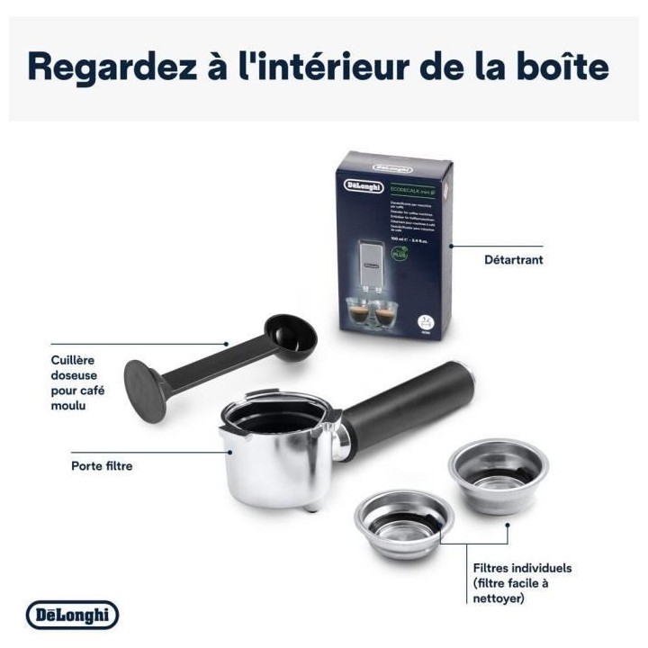 Machine expresso classique - DELONGHI EC685.BK Dedica Style - Noir - C