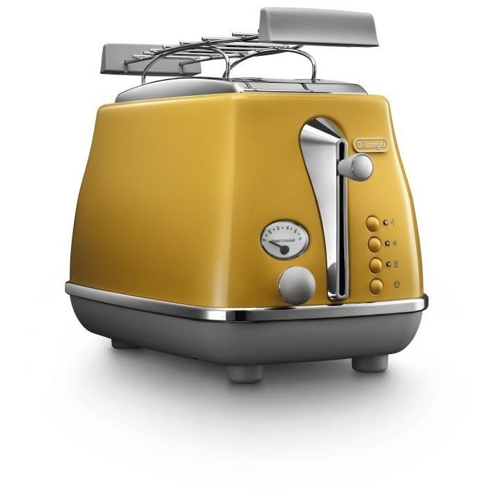 Grille-pain - DELONGHI - ICONA CAPITALS - 2 tranches - 900W - Chauffe