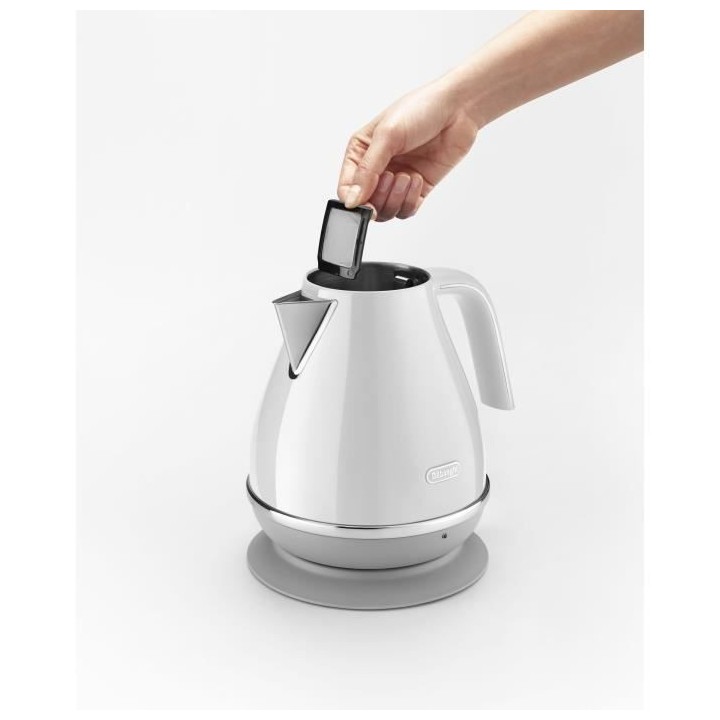 Bouilloire DELONGHI ICONA CAPITALS - 1,7L - Acier inoxydable - Base am