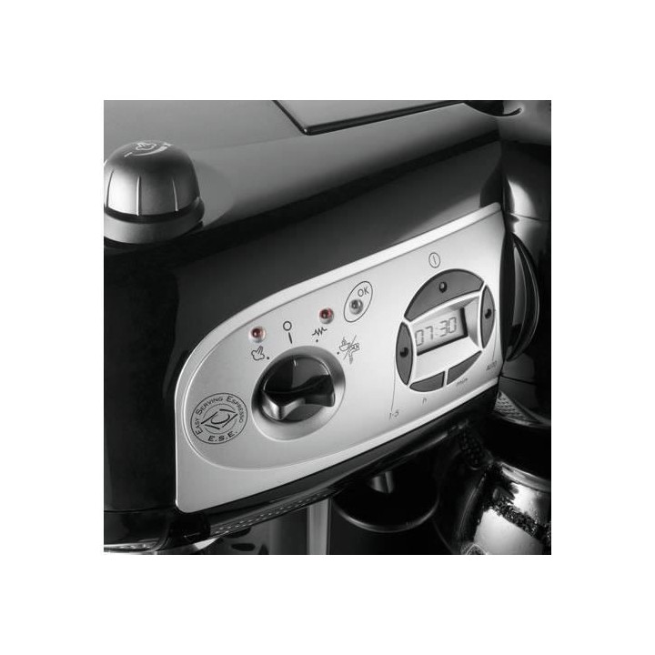 DELONGHI BCO 264.1 - Combiné expresso cafetiere - Noir - Café moulu