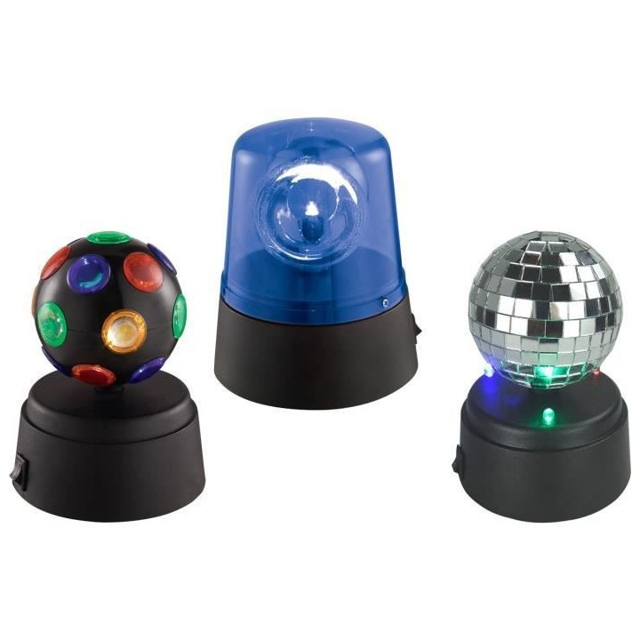 BOOST Ensemble de 3 mini effets de lumiere a LED
