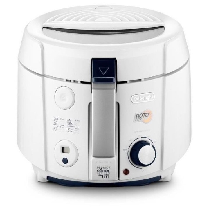 DELONGHI F38436 Friteuse électrique classique RotoFry - Blanc
