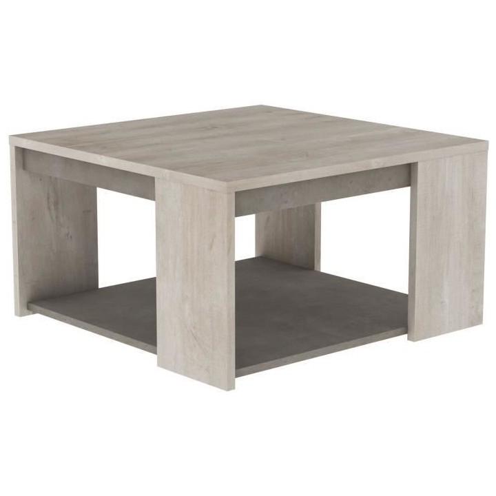 Ensemble meubles salon ANTIBES : Table basse + Banc TV + Enfilade - D