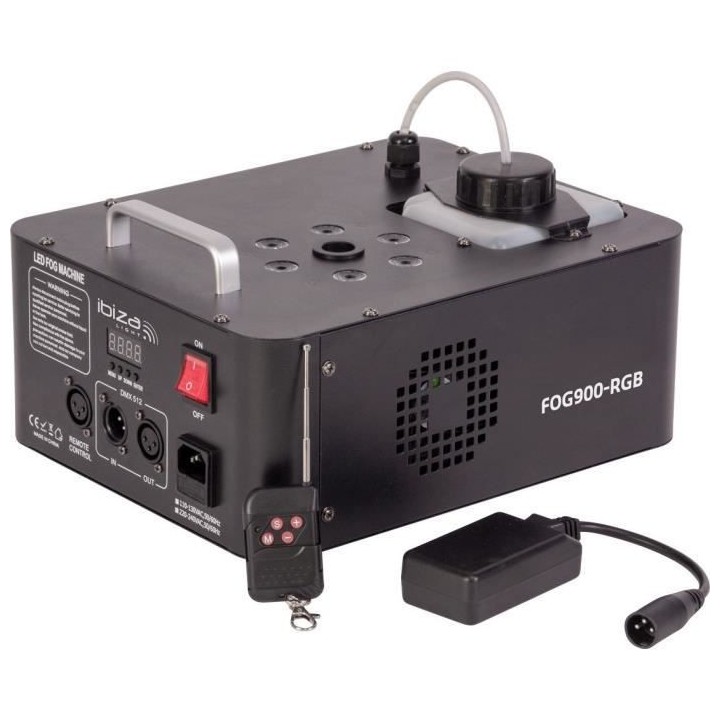 IBIZA LIGHT FOG900-RGB - Machine a fumée verticale réversible a LED