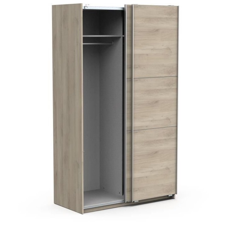Armoire GHOST - Décor chene kronberg - 2 Portes coulissantes - L.116,