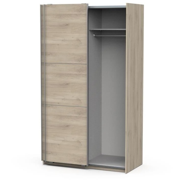 Armoire GHOST - Décor chene kronberg - 2 Portes coulissantes - L.116,