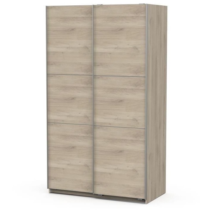 Armoire GHOST - Décor chene kronberg - 2 Portes coulissantes - L.116,