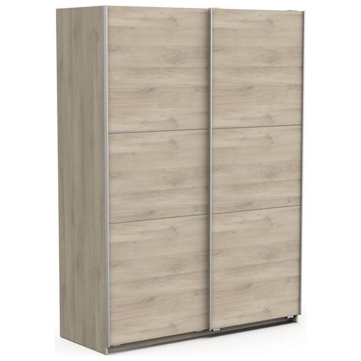Armoire GHOST - Décor chene kronberg - 2 Portes coulissantes - L.148