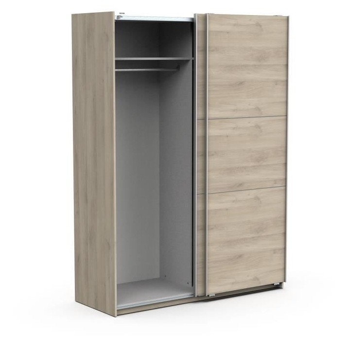 Armoire GHOST - Décor chene kronberg - 2 Portes coulissantes - L.148