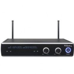 IBIZA SOUND Double récepteur UHF avec 2 micros main