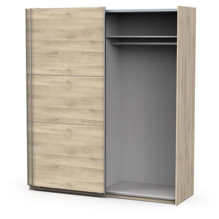 Armoire GHOST - Décor chene kronberg - 2 Portes coulissantes - L,178,