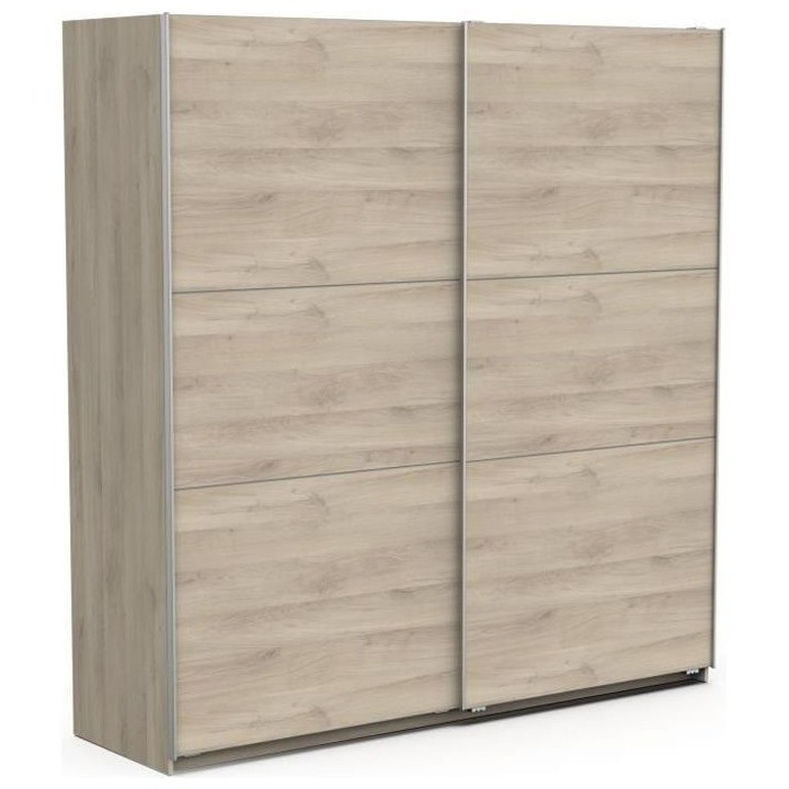 Armoire GHOST - Décor chene kronberg - 2 Portes coulissantes - L.194,