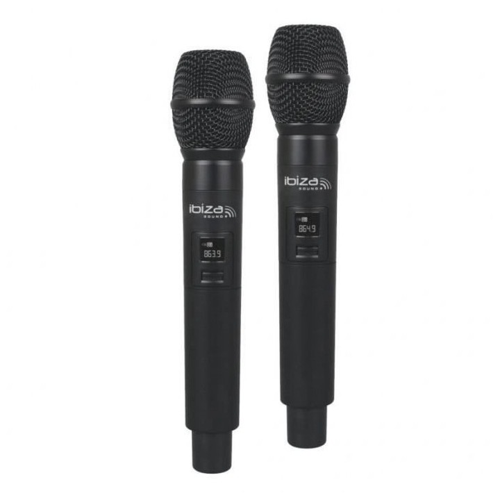 IBIZA SOUND Double récepteur UHF avec 2 micros main