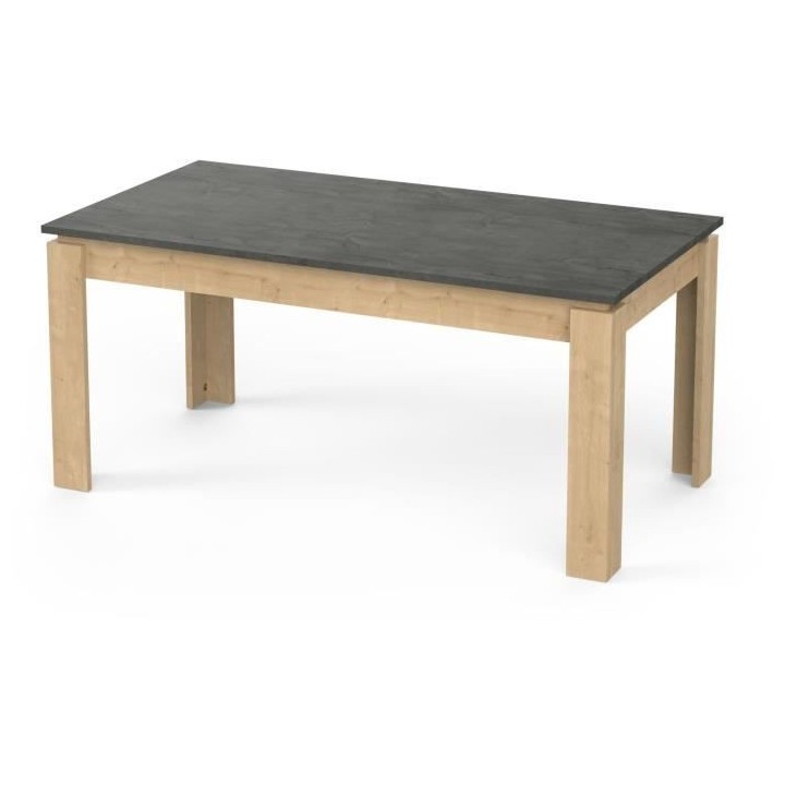 Table a manger seule AUSTIN - 6 personnes - Décor chene Hamilton et S