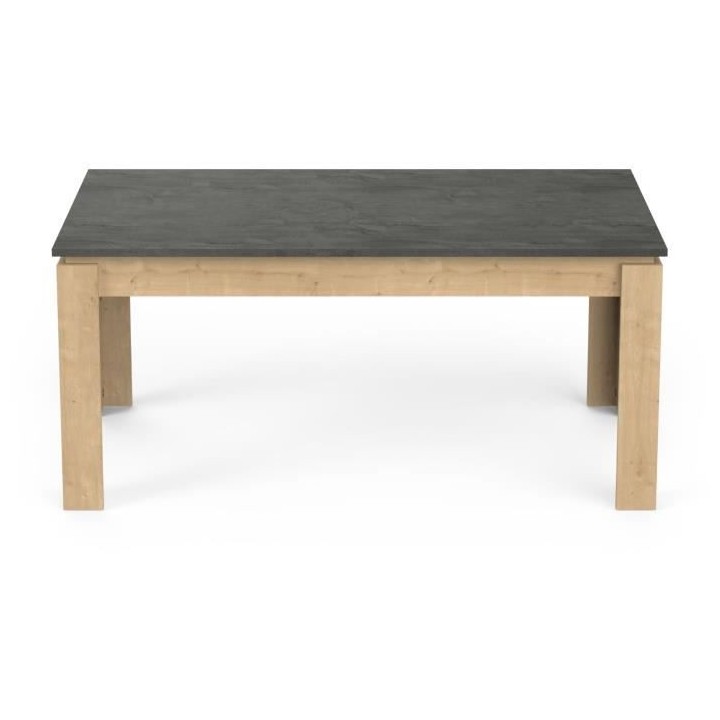 Table a manger seule AUSTIN - 6 personnes - Décor chene Hamilton et S