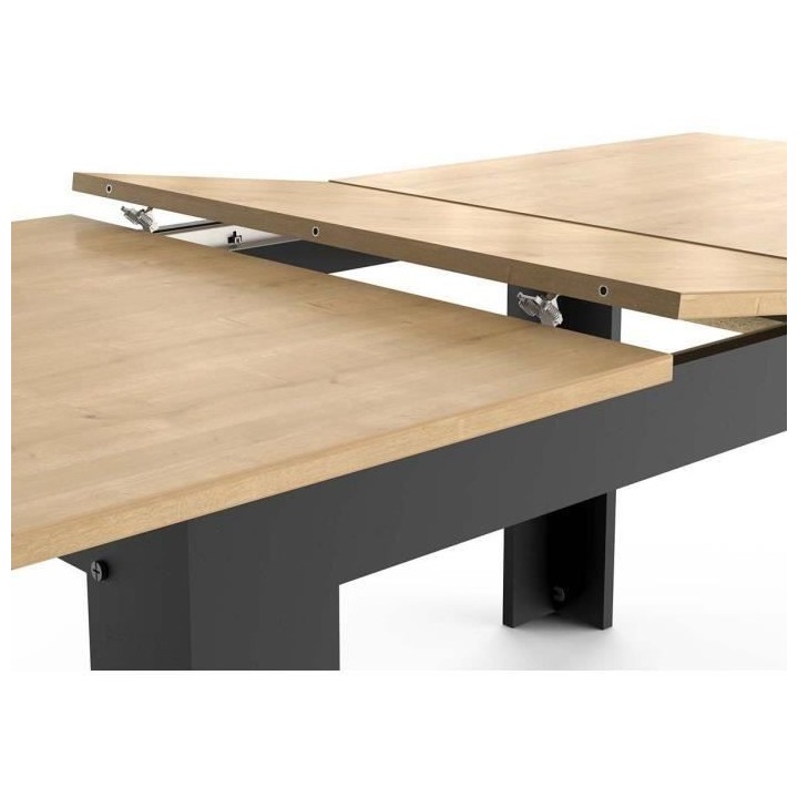 Table extensible - CRAFT - Rectangulaire - Décor mélamine chene hami