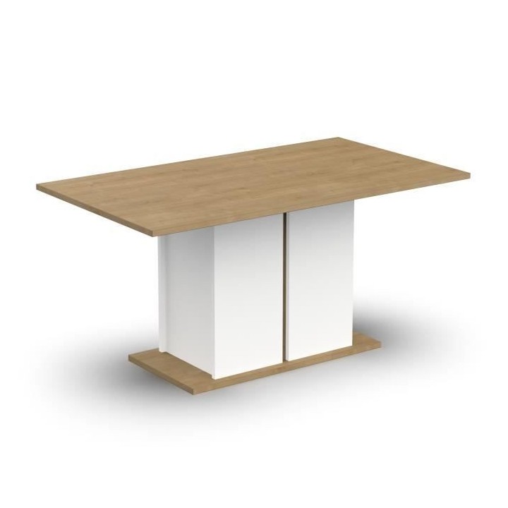 Table a manger seule ACCESS - 6 personnes - Décor chene Hamilton et b