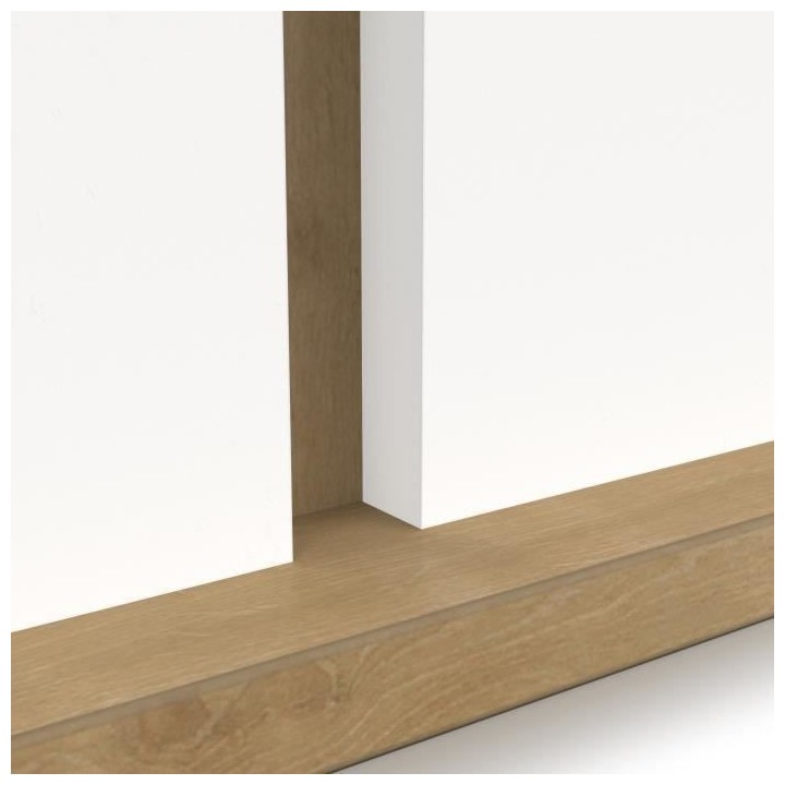 Table a manger seule ACCESS - 6 personnes - Décor chene Hamilton et b