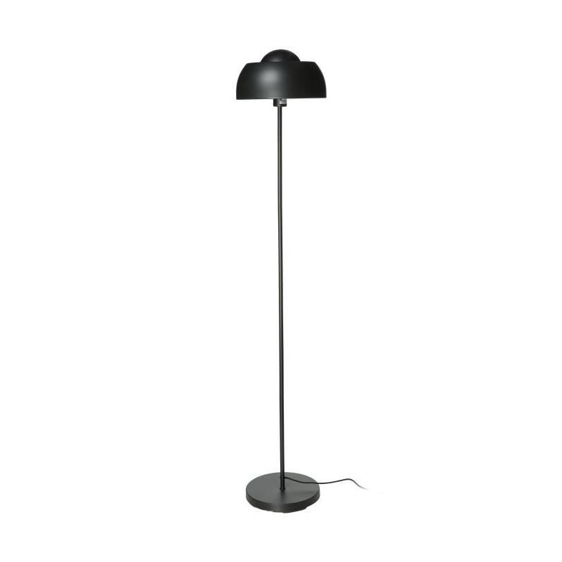 INTERNATIONAL DESIGN Lampadaire dome en métal - Noir - 29x160 cm