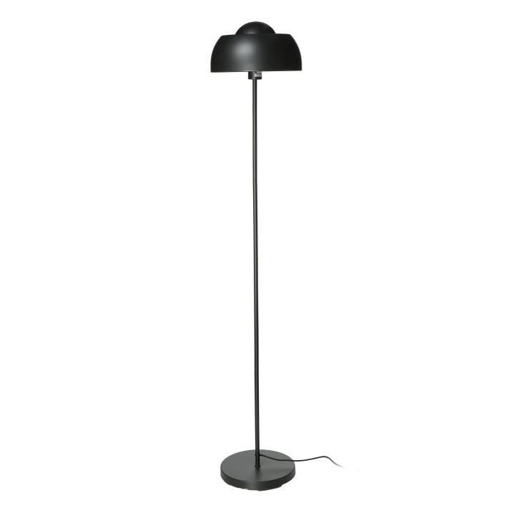 INTERNATIONAL DESIGN Lampadaire dome en métal - Noir - 29x160 cm