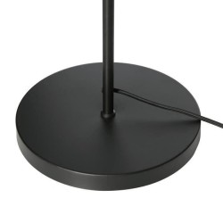 INTERNATIONAL DESIGN Lampadaire dome en métal - Noir - 29x160 cm