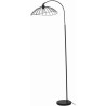 INTERNATIONAL DESIGN Lampadaire étoile - Métal et abat jour armaturée - 63 x 56 x 172 cm - Noir